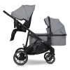 EasyGo DuoFlex Cloudy Gray 2+2 wózek bliźniaczy wielofunkcyjny